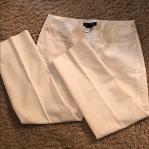 WHBM white ankle pants, size 4 - EUC!